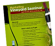 Flyers design - Marketing Vineyard Seminar Flyer