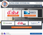 web site development - Alpha Home Systems Inc. satellite TV installation - http://alphahomesystemsinc.com/
