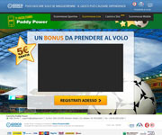 web site development -Paddy Power Bingo Bonus page