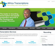 web site development -iAfrica Transcriptions - Recordings and Transcriptions - http://www.iafricatranscriptions.co.za/