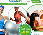 web site development - Reformation Fitness, Fitness Club