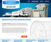 web site development - Shredding Company - Washington DC Paper Shreding Service