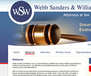 web site development - WSW, Webb Sanders & Williams, attornews at law